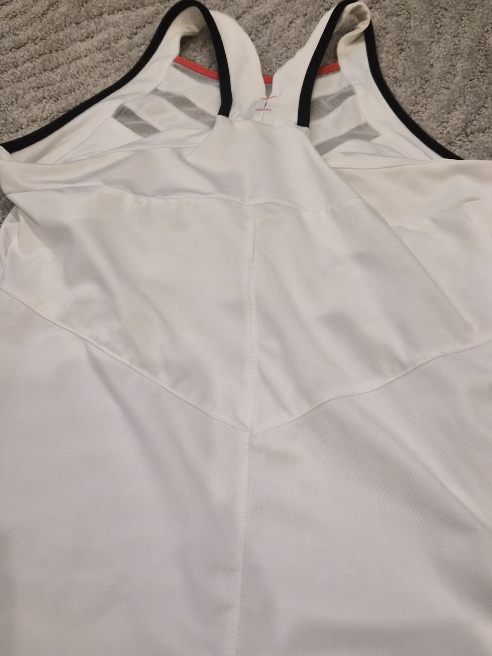 Lucky in Love White Tennis Tank And Skirt with Multicolor Pleated Hem - Small - Picture 9 of 13